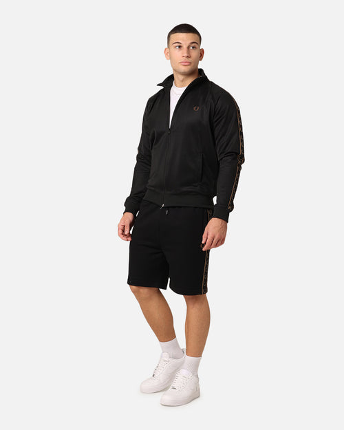 Fred Perry Taped Sweat Shorts Black/Stone