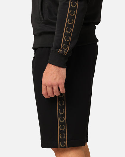 Fred Perry Taped Sweat Shorts Black/Stone