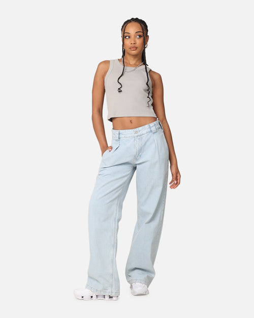Calvin Klein 90's Loose Pleated Jeans Light Blue