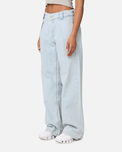 Calvin Klein 90's Loose Pleated Jeans Light Blue
