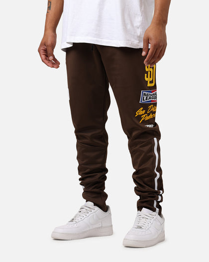 Pro Standard San Diego Padres Fast Lane Track Pants Brown