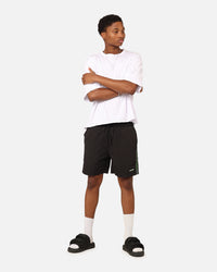 Nautica Button 6" Swim Shorts Black