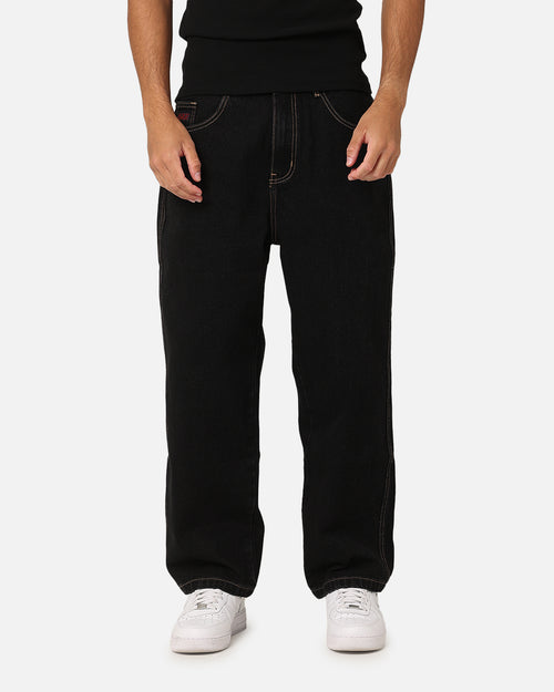 X-Large EMB Pocket Bull Denim Pant Black