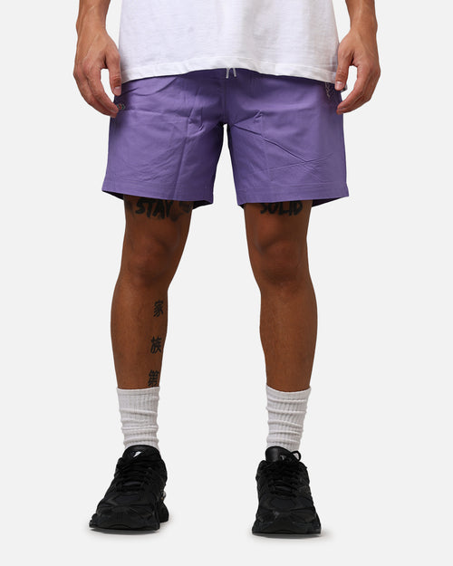 Carre Rosebud Beach Shorts Purple