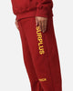 Daniel Patrick Surplus Logo Sweatpants Maroon/Yellow