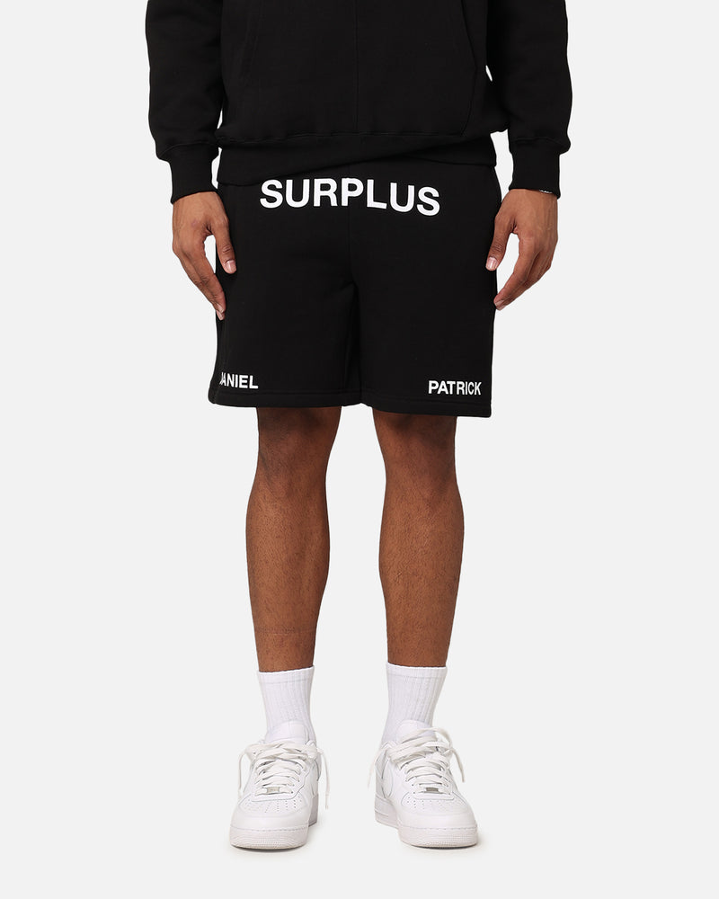 Daniel Patrick Surplus Logo Sweat Shorts Black