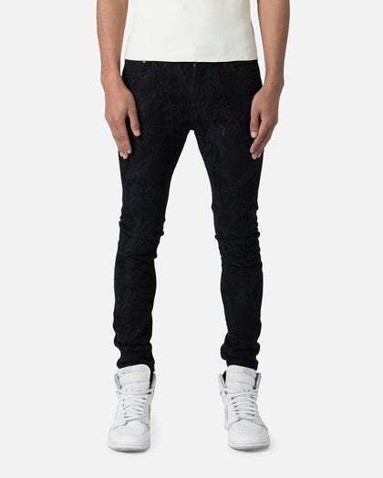 MNML X608 Laced Skinny Denim Jeans Black