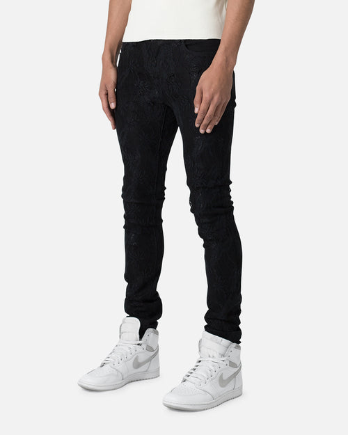 MNML X608 Laced Skinny Denim Jeans Black