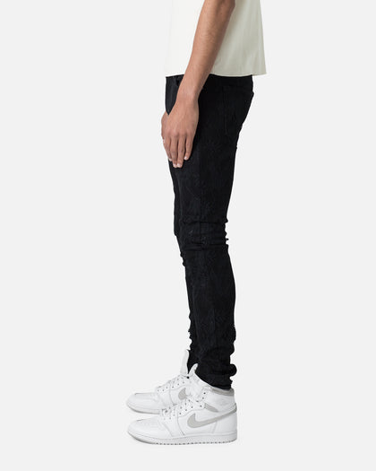 MNML X608 Laced Skinny Denim Jeans Black