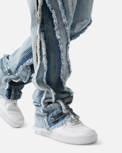 MNML B373 Flare Denim Jeans Light Blue