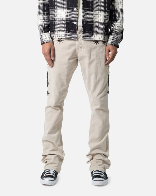 MNML B374 Flare Denim Jeans White