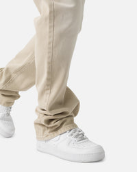 MNML B375 Flare Denim Jeans Light Tan