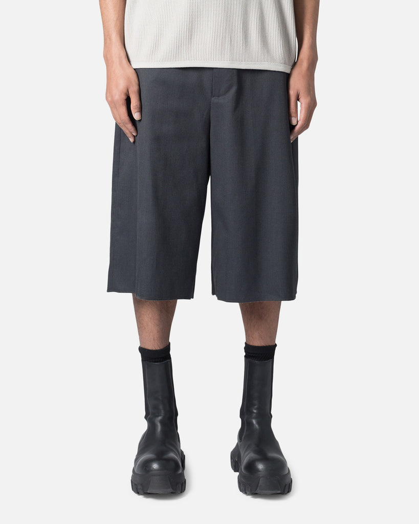 MNML Baggy Pleated Shorts Grey | Culture Kings