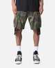 MNML Tassle Cargos Denim Shorts Camo
