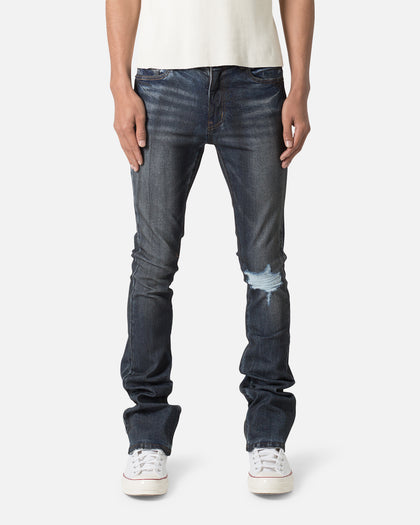 MNML X385 Skinny Stacked Denim Jean Blue