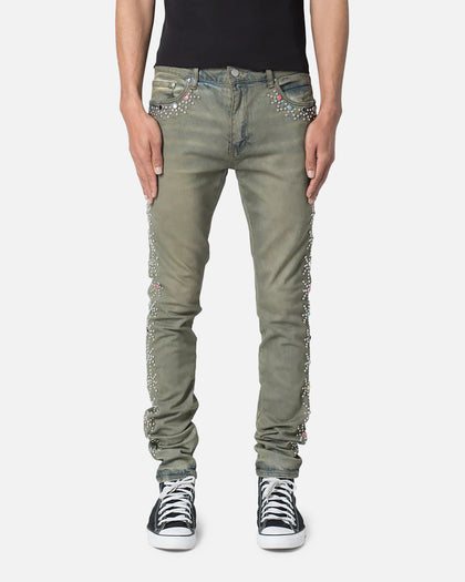 MNML X620 Studded Skinny Denim Jean Blue