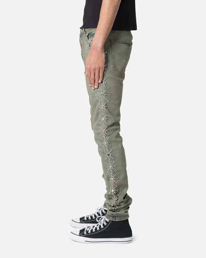 MNML X620 Studded Skinny Denim Jean Blue