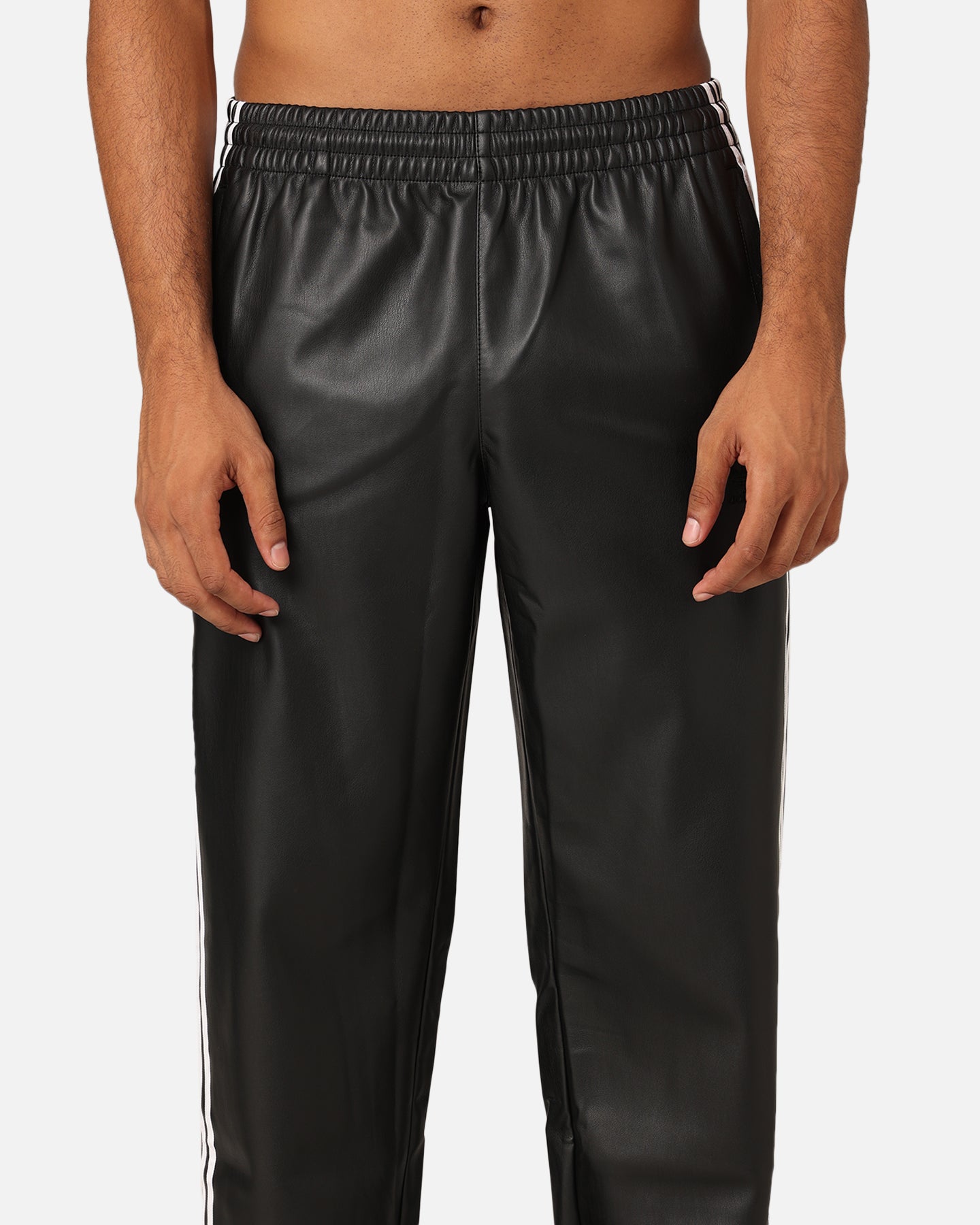 Adidas Faux Leather Adicolour 3-Stripes Firebird Track Suit Pants