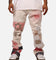 MNML B387 Rugged Flare Denim Jeans Off White