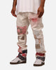 MNML B387 Rugged Flare Denim Jeans Off White