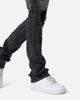 MNML X635 Ripped Flare Denim Jeans Black