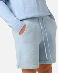 XXIII Fluffy Knit Shorts Blue