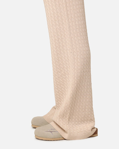 XXIII Slouch Wide Leg Knit Pants Cream