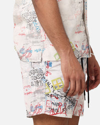 Ksubi Skrawler Board Shorts White