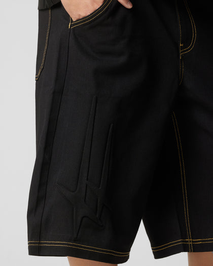 Loiter Star Child Jorts Black