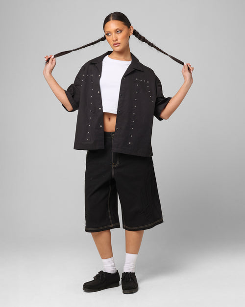 Loiter Star Child Jorts Black