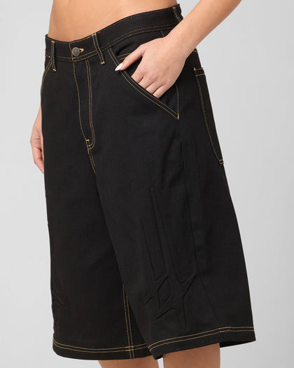 Loiter Star Child Jorts Black