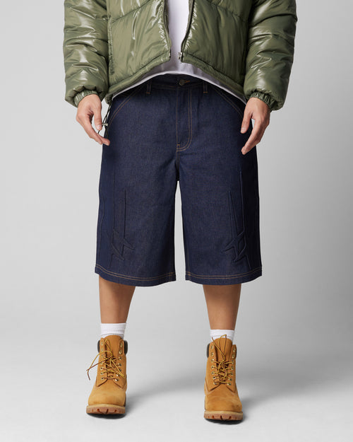 Loiter Star Child Jorts Indigo