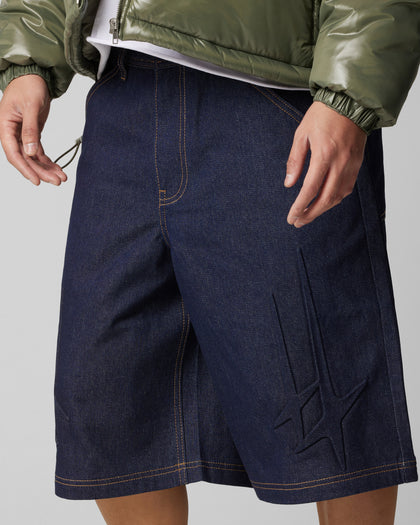 Loiter Star Child Jorts Indigo