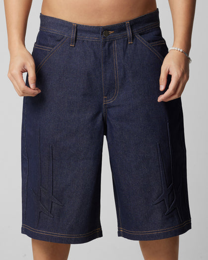 Loiter Star Child Jorts Indigo