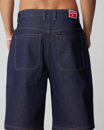 Loiter Star Child Jorts Indigo