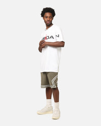 Jordan Dri-FIT Sport Diamond Shorts Medium Olive/White