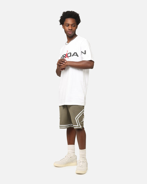 Jordan Dri-FIT Sport Diamond Shorts Medium Olive/White