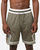Jordan Dri-FIT Sport Diamond Shorts Medium Olive/White