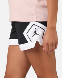 Jordan Women's 4" Diamond Shorts Black/White/White
