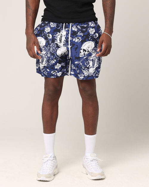 Saint Morta Undying Beach Shorts Navy/White