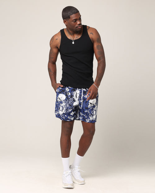 Saint Morta Undying Beach Shorts Navy/White