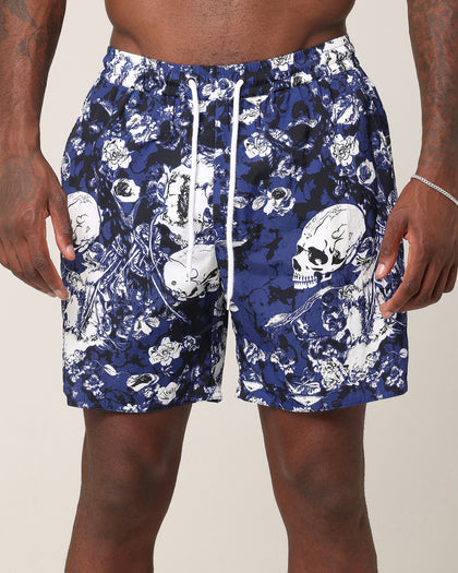 Saint Morta Undying Beach Shorts Navy/White