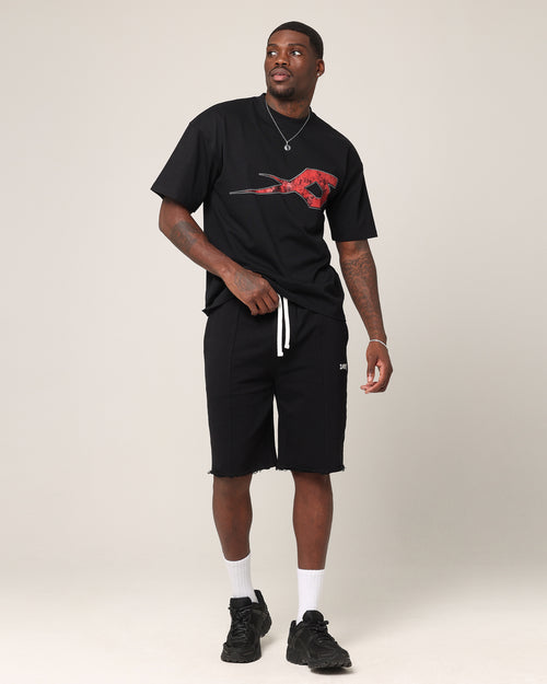 Saint Morta Baggy 90's Sweat Shorts Black