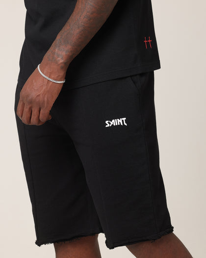 Saint Morta Baggy 90's Sweat Shorts Black