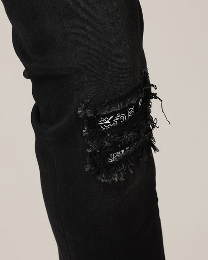 Saint Morta Paisley Summum Jeans Black Shadow