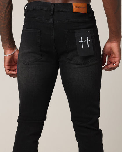 Saint Morta Paisley Summum Jeans Black Shadow