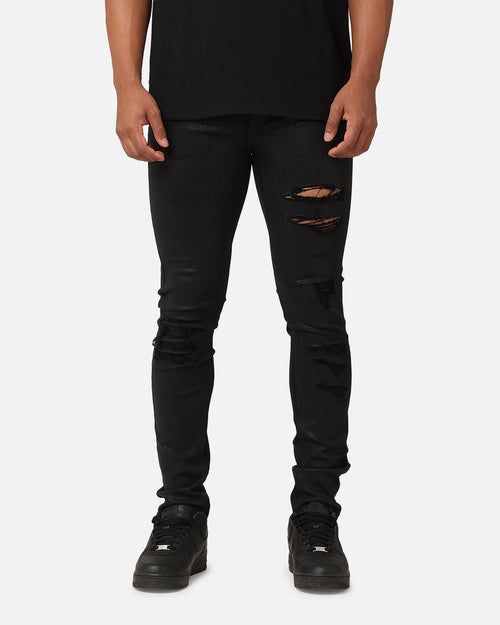 Saint Morta Wax Destroy Dynasty Jeans Black