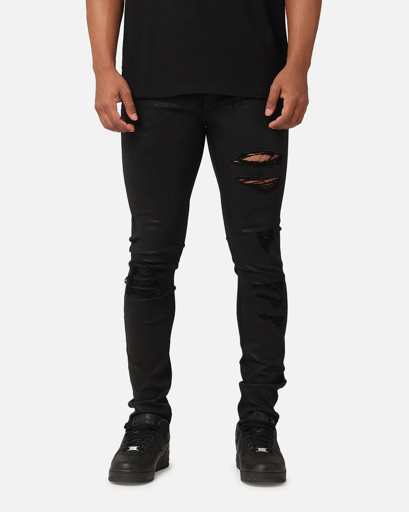 Saint Morta Wax Destroy Dynasty Jeans Black | Culture Kings
