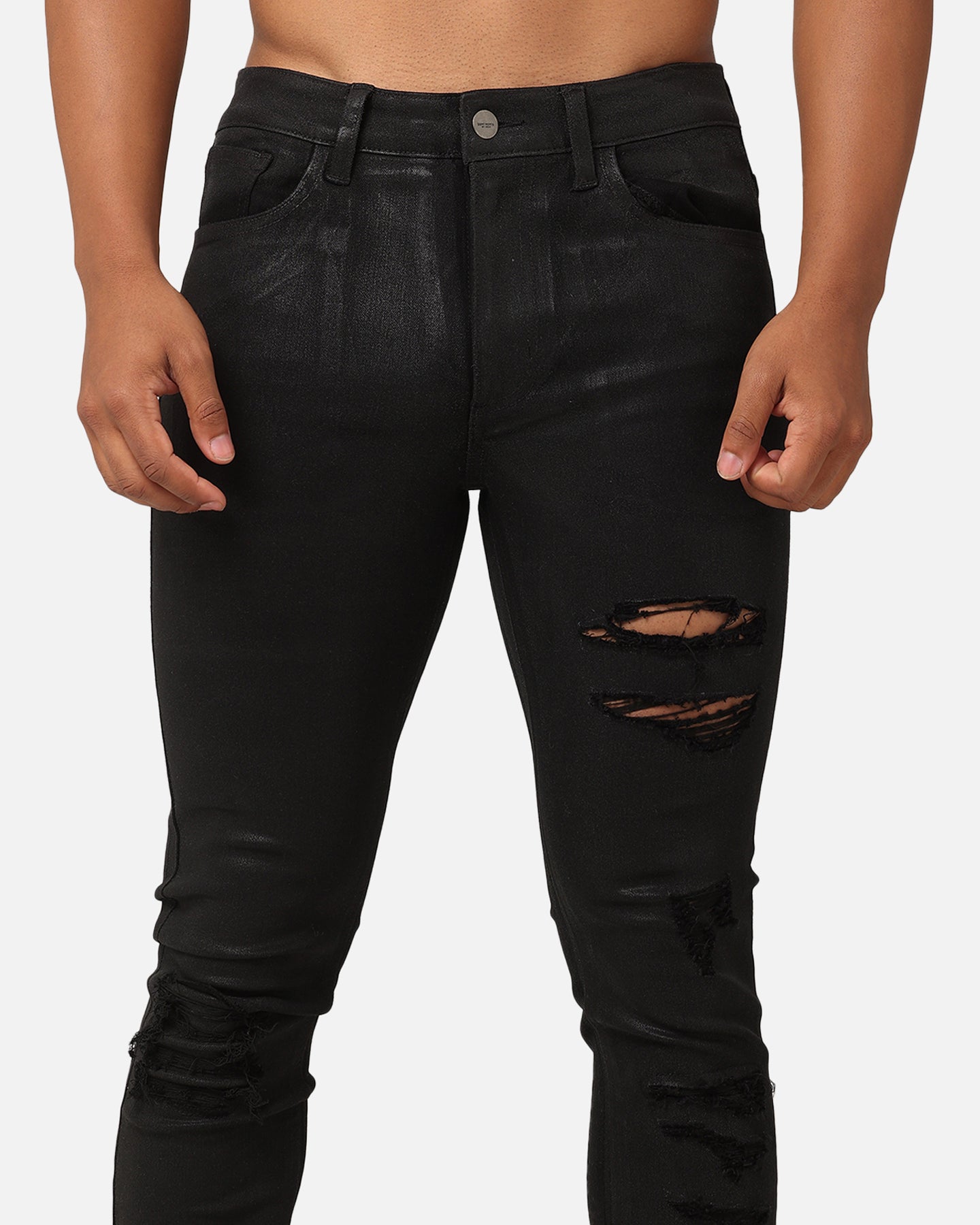 Saint Morta Wax Destroy Dynasty Jeans Black | Culture Kings