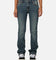 XXIII Women's Mid Rise Skinny Bootleg Jean Dark Denim
